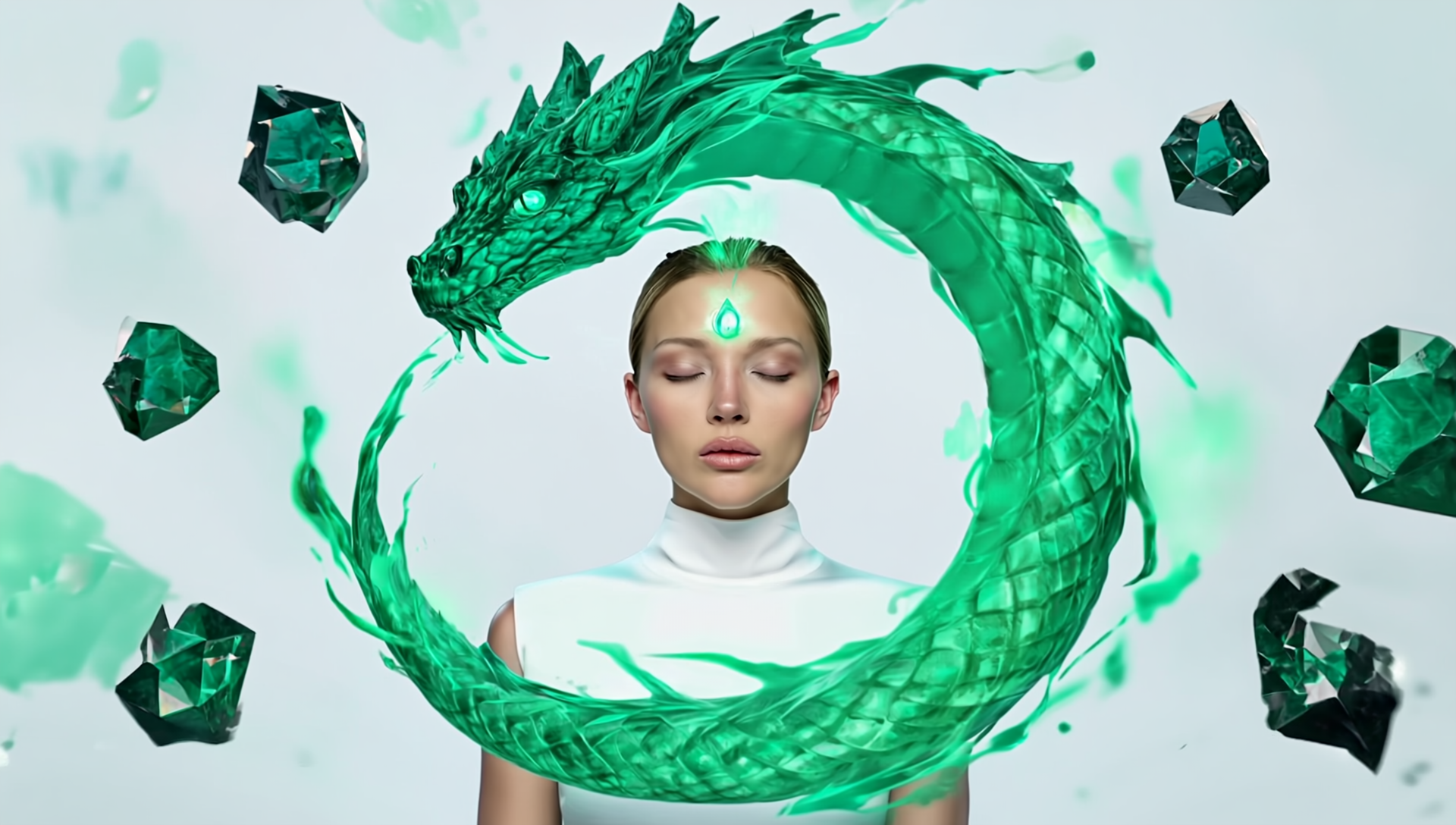 Conceptual portrait of Irina Fain reimagined through ExNTER — cognitive geometry and symbolic reflection